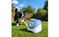 Hands-Hands-Deactivated Play Rechargeable Ball Launcher Adjustable Range Automatic Ball Launcher Indoor and Outdoor Use for Border Collies