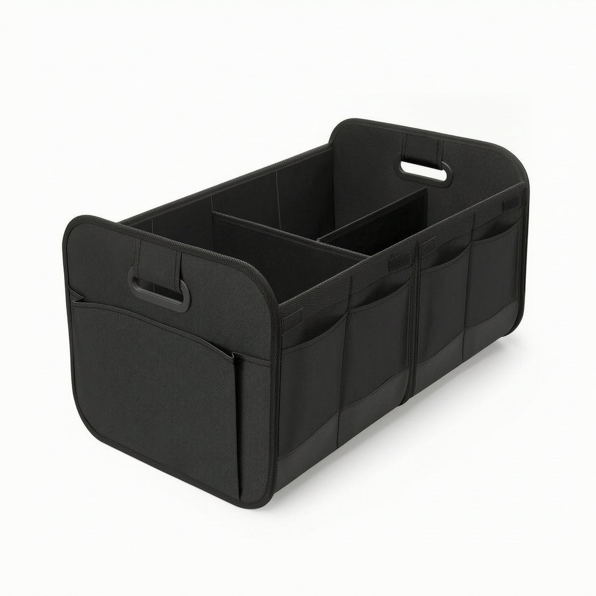 Car Trunk Storage Organizer Collapsible Trunk Storage Box with Divider Foldable Car Organizer with Pockets Portable Long-Lasting