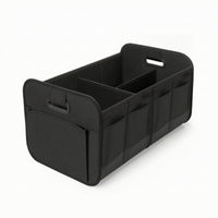 Car Trunk Storage Organizer Collapsible Trunk Storage Box with Divider Foldable Car Organizer with Pockets Portable Long-Lasting