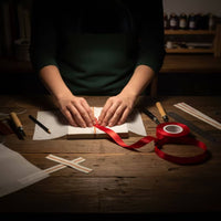 Bookbinding Kit with Binding Cloth DIY Bookbinding Kit with Ribbon Rolls Non-Acidic Bone Folder for Stationery Lovers, Book Repair, Scrapbooking