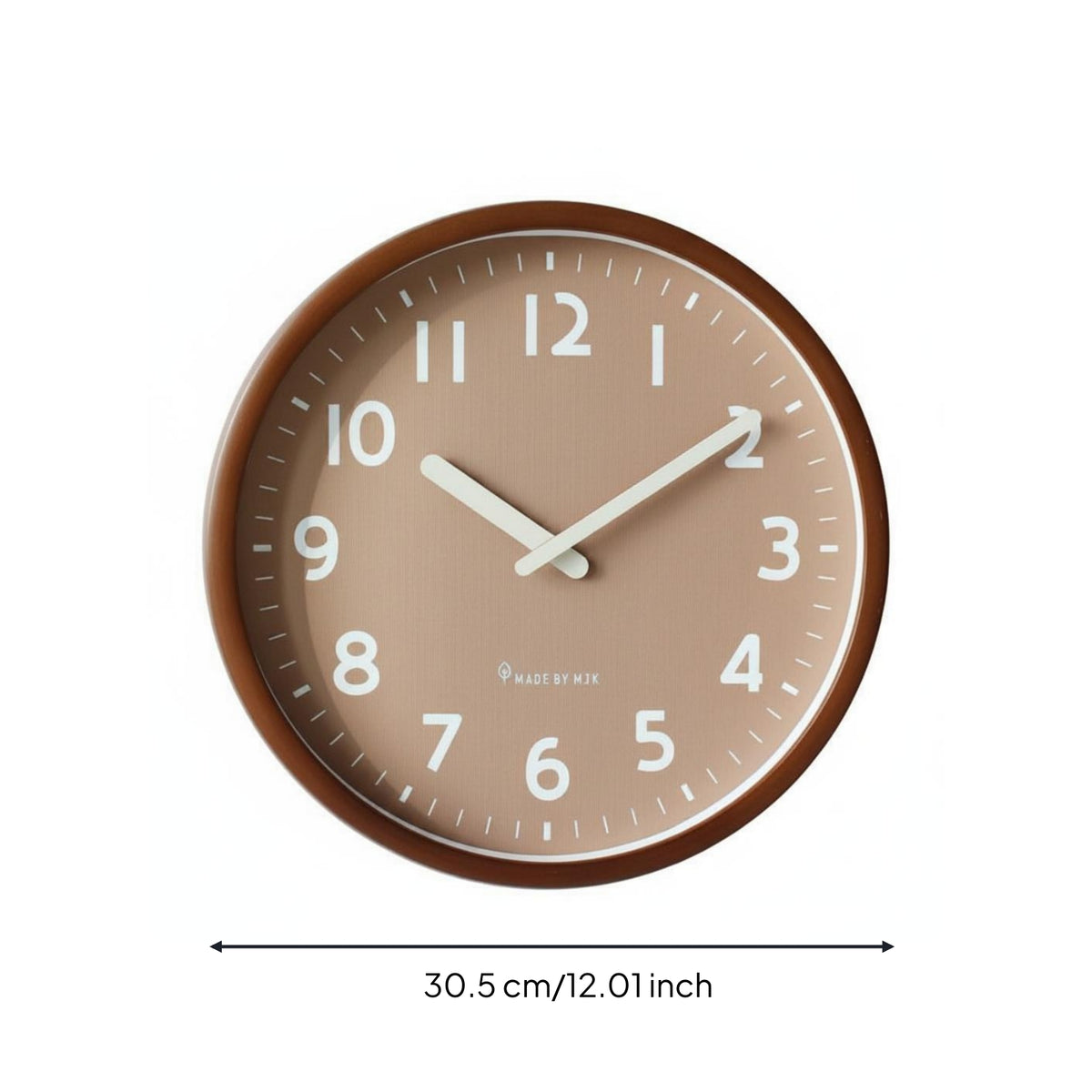 Silent Precision Wall Clock Lumber Residence Decor Easy to Hang for Living Room