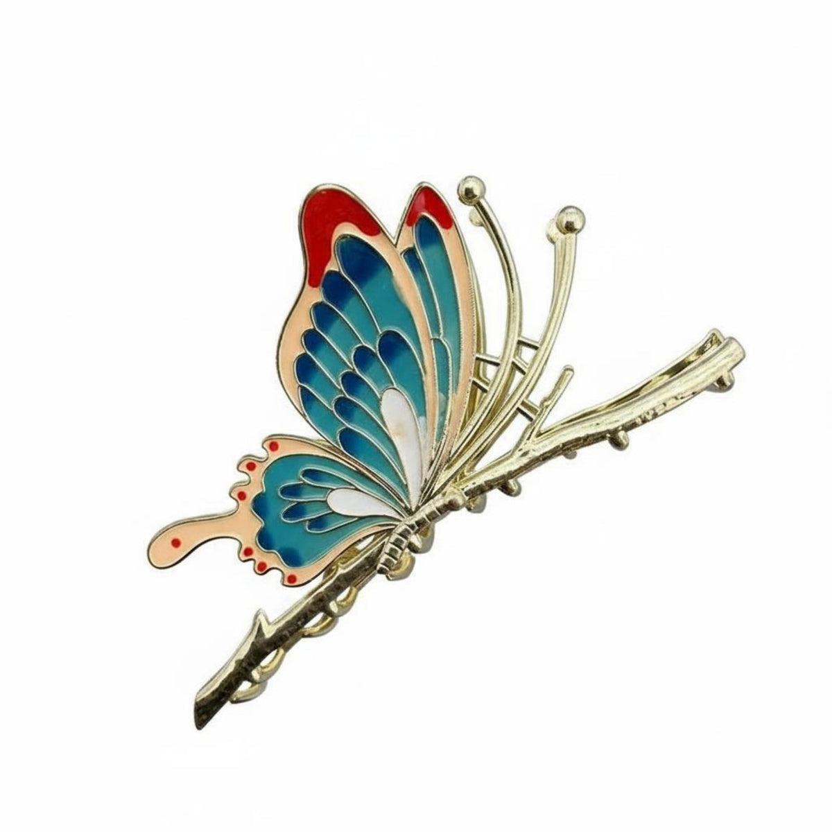 Fastener Strong Hold Hair Fastener Big Metal Hair Jaw Elegant Design Enamel Finish for Teenagers, Day-to-Day Wear, Weddings