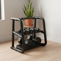 Dumbbell and Kettlebell Organizer Multifunction Kettlebell -Saving Gym Equipment Organizer for Fitness Users