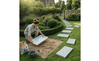 Reusable Paving Brick Mold Interlocking Concrete Mold with Brick Pattern Easy to Use Path Maker DIY for DIYers, Homeowners, Landscapers, Walkway, Yard, Courtyard