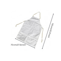 Silver Aluminum Foil Apron Lustrous Heat-Resistant Apron Reflective Safeguarding Clothing Sleeveless