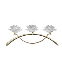 Bridge Candle Holder Gold 3-Candle Holder Metal for Wedding Tables