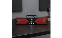 MP3 MP4 Playback Portable Radio Speaker Audio Input Bluetooth Radio Speaker Perforated Grilles Audio Device Headphone Port