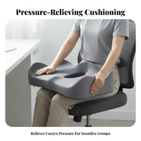 Viscoelastic Foam Seat Pad Breathable U-Shaped Coccyx Pad Seating Accessory Slow Recovery Support Pillow Skin-Gentle Material