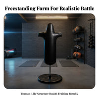 Realistic Sparring Partner Wobble Punching Training Partner Stable Base Upright Boxing Training Partner Force Resistant Freestanding Striking Target Heavy Duty for Boxers, Home Gym