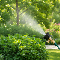 Copper Spray Nozzle High-Pressure Adjustable Spray Nozzle Threaded for Gardeners, Homeowners, Gardening, Yard Work, Outdoor Cleaning