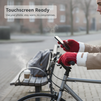 Women's Winter Plush Touchscreen Gloves with Fleece Lining