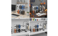 6 Pieces 3D Printer Filament Storage Box Moisture-Resistant Filament Storage Box Dust-Protected Clear for Makers, Desktop