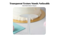 100 Pieces Thickened Transparent Topper Insert Spike Securely Holds Decorations Transparent Cake Spike Secure Hold Figurine Base Easy to Use for Bakers, Bakeries, Bakery, Celebrations