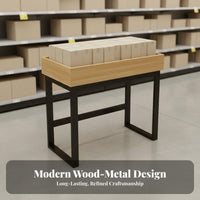 Multi-Functional Shop Marketing Table Multifunctional Island Display Stand Portable Craft Display Rack Sturdy Construction for Retailers, Vendors, Exhibitors, Supermarkets, Shopping Malls, Street Markets, Exhibitions