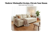 Multi-Functional Pull-expandable Sofa Bed Space-Saving Design Pull-expandable Couch Bed two-in-singleUse transformable Loveseat Easily Converts for Apartment Dwellers, Students, Homeowners, Small areas, Living Room, Office