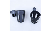 Slotted Stroller Cup Holder Cylindrical Cycle Cup Holder Black Child Transport Accessory PP