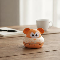 Cartoon Kitchen Timer Mechanical Animal Kitchen Timer Manual for Kids, Students, Learning, Classroom