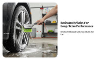 Wheel Brush Ergonomic Grip Handheld Scratch Scratch-Resistant Plastic Handle Tire Cleaning Brush Auto Accessory for Vehicle Detailing