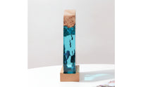 Ocean-Themed Resin Night Light Tabletop Epoxy Resin Night Light Sculptural Creative for Nightstand