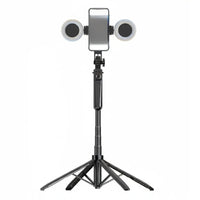 Multi-Functional Design Extendable Selfie Stick Tripod Wide Compatibility Selfie Stick Tripod 360° Rotation for Travelers, Vloggers, Outdoor