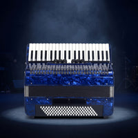 Piano Accordion 120 Bass Accordion with Bag Premium Musical Instrument for Stage Performance, Practice