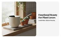 Long Spout Watering Can Rust-Resistant Stainless Steel Watering Can House Plant Waterer Long-Lasting Gardening Supplies