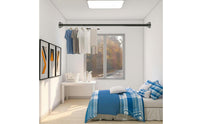 Drill Clothes Hanging Bar Easy Installation Telescopic Tension Rod Versatile Telescopic Clothes Rail for Renters, Students, Washroom, Balcony