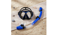 Waterproof Seal Full Dry Snorkel Set Anti-Fog Snorkel and Mask Set Scratch-Resistant Tempered Glass Diving Mask for Adults, Swimming