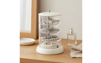 Multi-Layer Jewelry Storage Box Rotatable Rotating Jewelry Minimalist Style Style Hair Accessory Holder