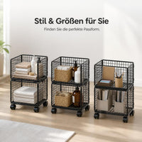 Foldable Rolling Under-Desk Bookshelf Storage Cart for Home Office and Students