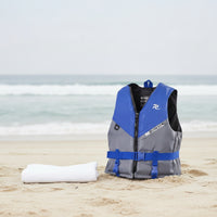 Padded Life Vest with Zipper High-Density Buoyancy Aid with Adjustable Belt Long-Lasting Life Jacket with Adjustable Straps Comfortable for Paddleboarding