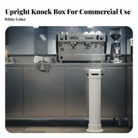 Large Capacity Floor Standing Knock Box Easy to Clean Commercial Coffee Grounds Bin Long-Lasting for Baristas, Restaurant Team, Cafes