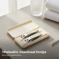 4 Pieces 4-Piece Nail Trimmer Set Carbon Steel Nail Tool Set Sturdy Portable Manicure Kit for Jet-Setters, Women, On the Go, Home, Washroom