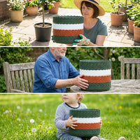 Plant Saucers with Rim, Heavy Duty Resin Drip Tray and Trays, Modern Style Pot Stand for Indoor and Outdoor Plants, Not Easy to Deform