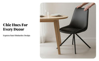 paddinged Seat Upholstered rotate Armchair Modern Design Dining Seating Supportive spine supportrest Household Furniture space-saving for Apartment Dwellers, Interior Designers, Kitchen, Restaurant, Living Room, study corner