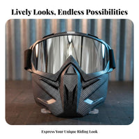 Motorcycle Goggles Visor Sandproof Motorcycle Riding Visor Windproof Riding Goggles Adjustable Headband Comfortable Foam Padding