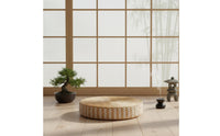 Woven Mat Meditation Pillow Multifunctional Straw Woven Mat Pillow Round Straw Floor Pillow Comfortable Support