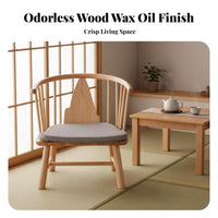 Japanese and Design Floor Armchair with Supportive Supportiverest Low Chair Space Saving Lightweight for Readers, Floor Mat Room