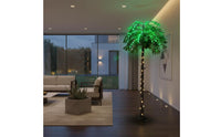 Tropical Design LED Palm Tree Lamp Eye-Catching Glowing Coconut Tree Waterproof Power Interface Party Decor Timer Switch for Event Planners, Hotel Owners, Poolside, Patio, Garden