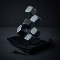 Home Bar Whisky Stones for a Unique Gift for Him, Polished Basalt Chilling Stones for a Whisky Gift Men Love