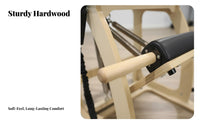 Commercial Grade Maple Wood Pilates Chair Sturdy and Hard-Wearing Pilates Stability Chair Adjustable Resistance Fitness Fitness Instructor Polished Finish for Postpartum Women, Beginners, People in Rehabilitation, Home Gym, Workout, Living Room