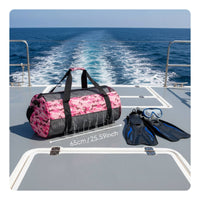 Scuba Gear Duffel Bag Detachable Shoulder Strap Mesh Dive Bag Double Carry Handles for Swimmers