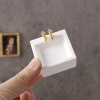 1:12 Scale Miniature Bathroom Sink Compact Dollhouse Sink Sturdy Furniture Farmhouse-Style for DIY Hobbyists