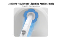 Toilet Brush Wall-Mountable Toilet Cleaning System Touch Disposal for Lavatory