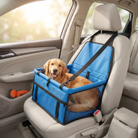 Dog Water-Resistant with Mesh Panels Wipe-Clean Portable Carrier Bed for Small Dogs, Road Trips, Daily Commutes