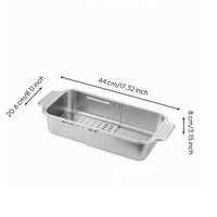 Adjustable Telescopic Drain Basket Rust Resistant Stainless Steel Dish Rack Easy to Hygienic zoneSaving Drying Rack for Vegetable Rinsing