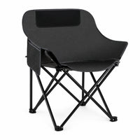 Foldable Moon Chair with Side Pocket Portable Camping Moon Chair Long-Lasting Furniture Sturdy for Fishing