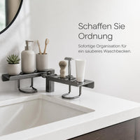 Faucet Bathroom Organizer Shelf Wall-Mounted No-Drill Toilet Washbasin Storage Rack