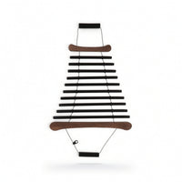 Wind Chime with Mallet 10-Tone Bar Chime with Bag Percussion Instrument Suspended Black for Meditators, Meditation