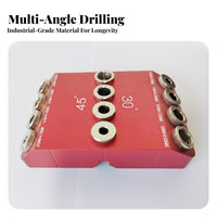 Accurate Positioning Multi-Angle Drill Guide High Precision Woodworking Hole Long-Lasting Construction for Woodworkers, Home Improvement